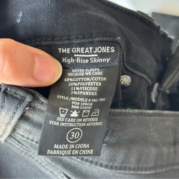 Blank NYC Faux Leather Jeans High Rise Skinny - Picture 10 of 10